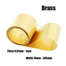 Brass Sheet Roll Metal Foil Strip Shim Plate Thickness 0.01-1mm Width 10-305mm