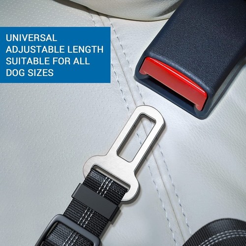 NEW! Universal Black Dog Pet Seat Belt Safety Restraint Harness Lead - Picture 6 of 9
