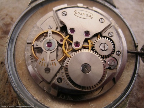 Doxa Antimagnetique with Nice Patina Dial, Manual, Large 35mm - Picture 5 of 6