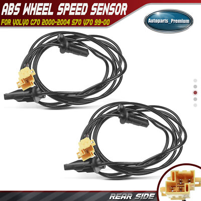 Volvo Rear Abs Sensor Rear Left & Right ABS Wheel Speed Sensor for Volvo C70 2000-2004 S70 ...