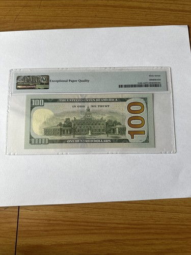 2017A $100.00 FRN PA00000080B P.M.G #67EPQ - Picture 2 of 2