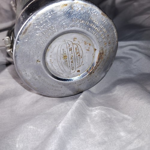 Vintage Stanley Aladdin Thermoskanne grün Stahl A-944C 1 Quart 32 Unzen mit individuellem Griff - Bild 4 von 12