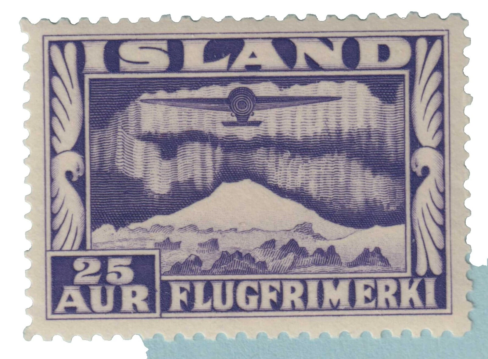 Mint Never Hinged/MNH Air Mail Icelandic Stamps