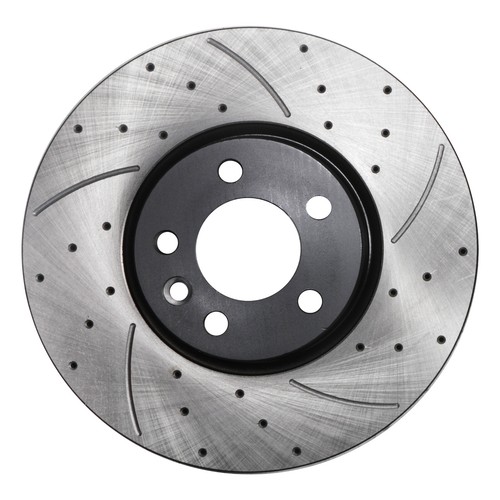 FRONT DRILLED GROOVED 340MM BRAKE DISCS FOR VOLKSWAGEN VW TRANSPORTER T6 2.0 ... - Picture 5 of 9