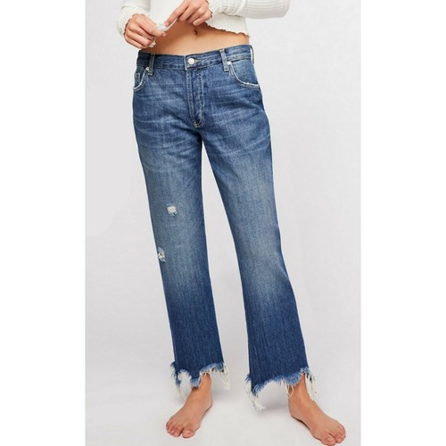 FREE PEOPLE Maggie Mid-Rise Straight 