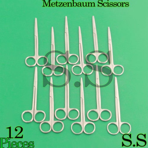 12 Metzenbaum Scissors 5.5" Straight Surgical Veterinary Instruments Economy - Picture 3 of 3