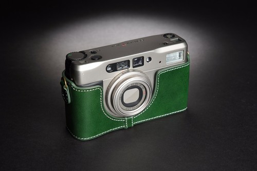 Genuine Real Leather Half Camera Case Bag Cover para Contax TVS ii Film Camera - Imagen 22 de 34