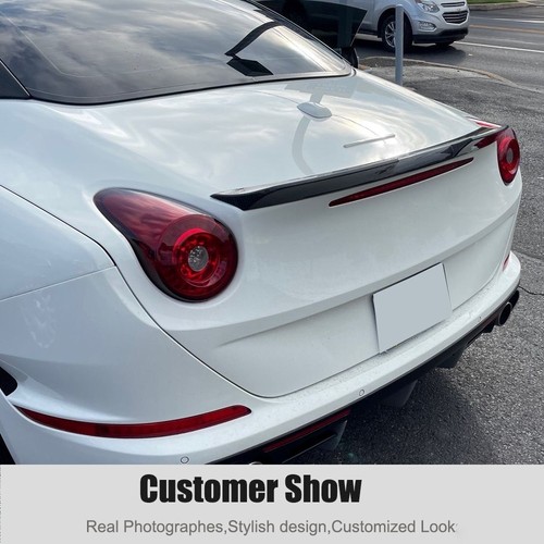 Real Carbon Fiber Rear Trunk Spoiler Boot Wing For Ferrari California T 2015-18 - Picture 3 of 12