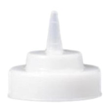 Tablecraft 63TC Squeeze Bottle Replacement Cap Wide Cone Tip Natural Set of 12