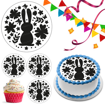 Ostern Hase Ei Tortenaufleger Party Deko essbar Geschenk Feier Cupcake