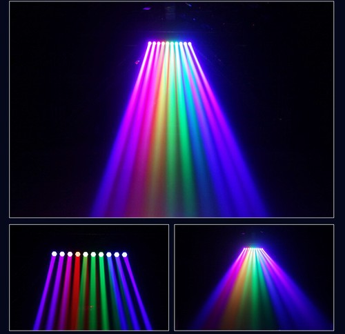 RGBW Motorisierte Wallwasher Moving Head 250W 10 LEDs Bar DMX Lichtleiste - Afbeelding 14 van 16