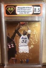 1995 95-96 Fleer Ultra Gold Medallion Shaquille O'neal #126- 3-D GRADING 8.5