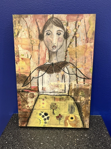 The Kelly Rae Roberts Collection GENTLE KINDNESS  8" x 12" Wall Art Demdaco 2009 - Picture 1 of 11