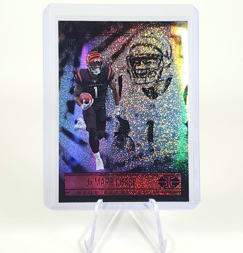 2021 Illusions JaMarr Chase novato Holo Dots Stardust Bengals Panini fútbol americano - Imagen 2 de 12