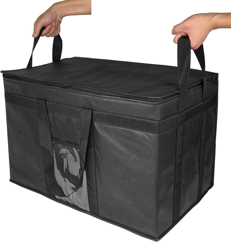 Xxx-Large Insulated Collapsible Cooler Bags with Zipper Closure,Reusable Grocery - Picture 4 of 8