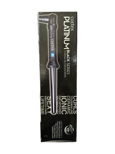 CORTEX PLATINUM BLACK SERIES TOURMALINE CURLING IRON 1" - NEW