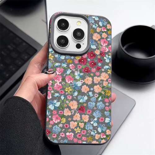 Colorful Flower Case For iPhone 16 15 Pro Max 14 13 12 11 Silicone Soft Cover - Zdjęcie 12 z 17
