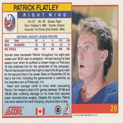 Score '91 NHL Hockey Cards - U Pick - Complete Your Set - Buy 1 Get 2 FREE - Picture 11 of 120
