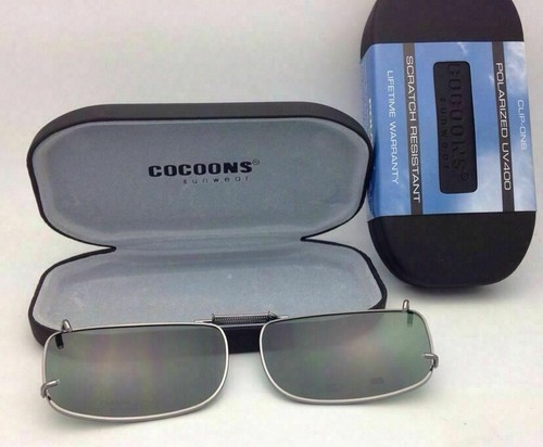 Gafas de sol/anteojos polarizados gris COCOONS sobre Rx con clip REC 15-58 pistola metálica - Imagen 6 de 9