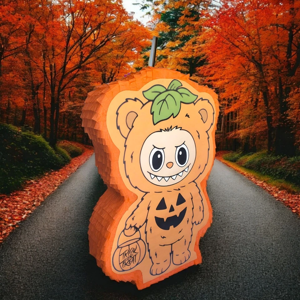 Monstruo Lafufu Hecho a Mano Piñata Tradicional Decoración de Fiesta Foto 2 de 3