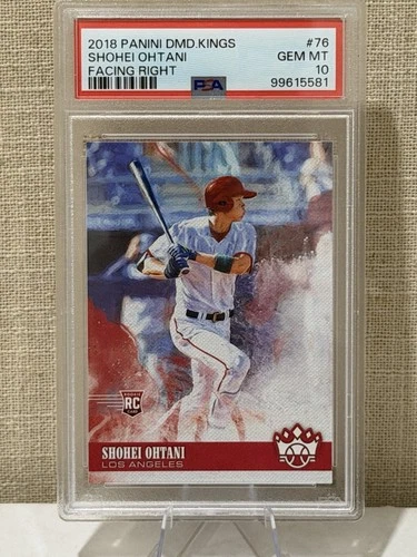 141362661 Shohei Ohtani 2018 Panini Diamond Kings #76 Rookie RC PSA 10