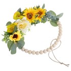 Faux Flower Garland Spring Countryside Style Door Pendant Hanging Wreath