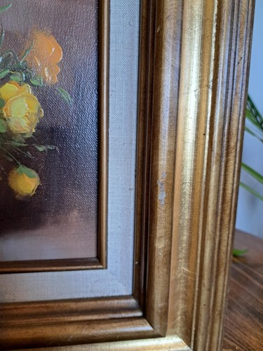 Robert Cox originale natura morta fiori dipinto olio su tela - Foto 4 di 8