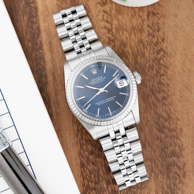 Rolex Datejust 31, 68274, Steel & White Gold, Blue Dial, Jubilee Bracelet, Bo...