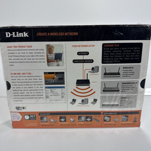 D-Link WBR-1310 router wireless G 802.11g quattro porte di rete 10/100 - SIGILLATO - Foto 4 di 6