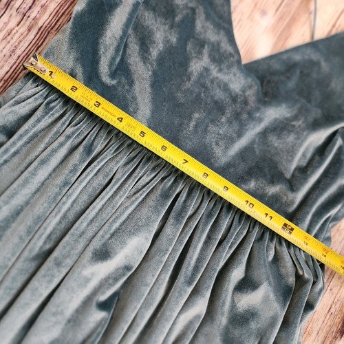 Hochzeitsgäste Kleid Samt Y2K Babydoll blau Gr. Large Ballett Kokette Festival - Bild 7 von 10