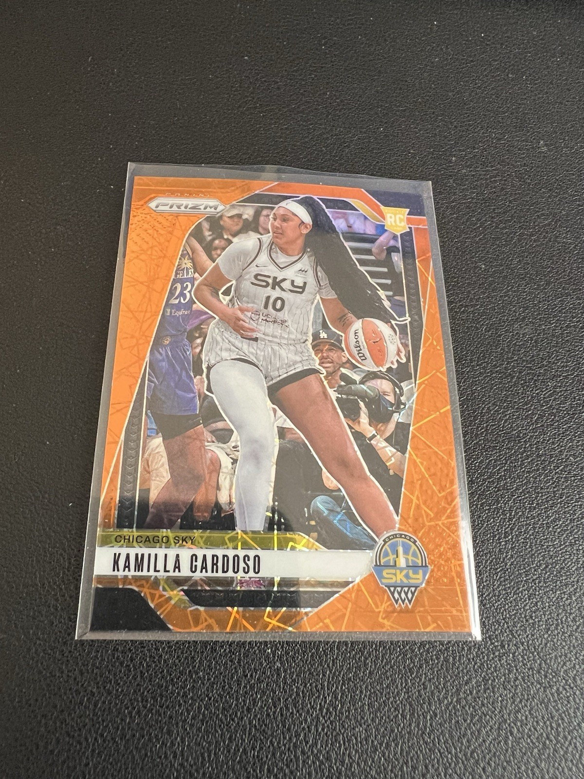 2024 Panini Prizm WNBA - Kamilla Cardoso #93 Orange Velocity Prizm (RC)