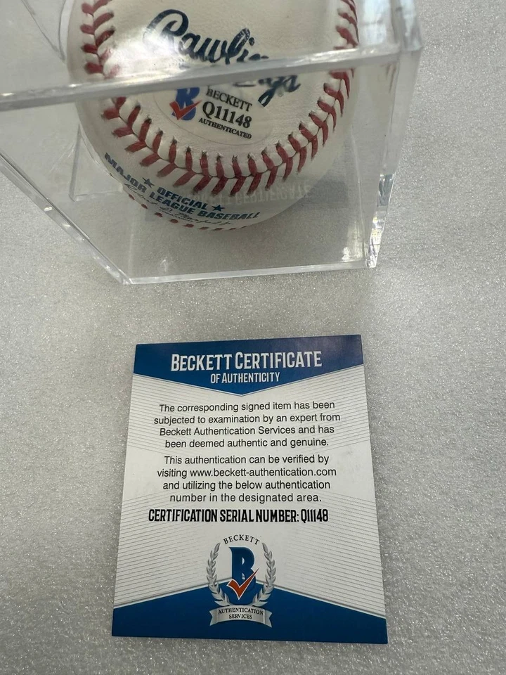 Bobby Witt Jr. Hand Signed Ball Beckett Authentication - Image 4 of 4
