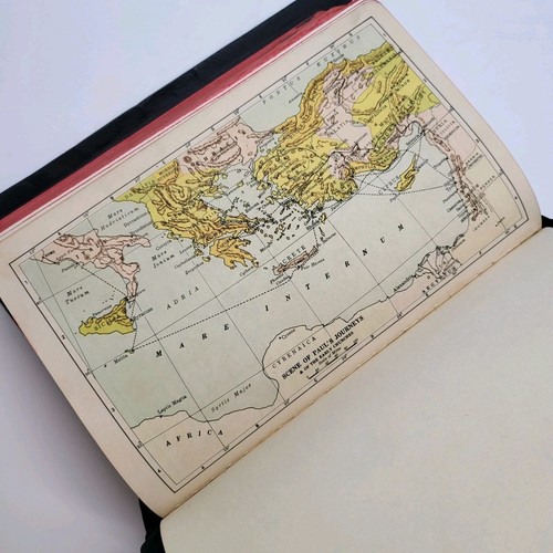 1942 KJV Holy Bible Red Letter Tabs Black Leather Nelson Pre-Israel Maps - Imagen 18 de 24