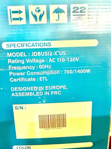 JET DRYER BUSINESS JDBUS12-S Surface Mtd High Speed 10-sec Hand Dryer Silver - Picture 9 of 9
