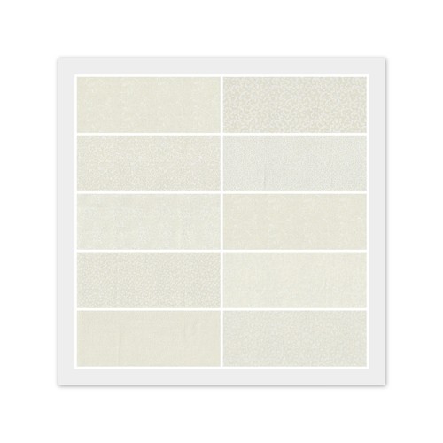Paquete de Dijes - 40) Cuadrados MARFIL BEIGE 5" X 5", Tela 100% Algodón - 1 Duplicado