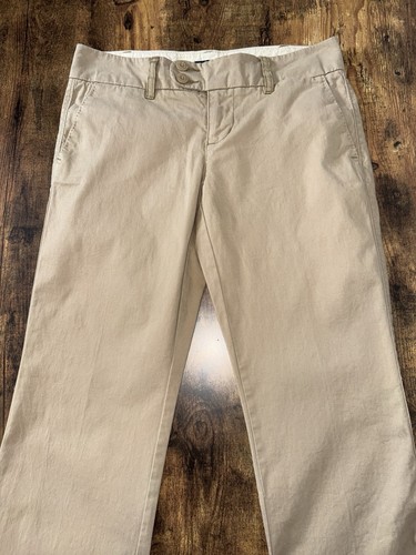 American Eagle khakifarbene Damenhose Bootcut 2 Knöpfe Größe 0 passt 30 x 30 - Bild 6 von 12