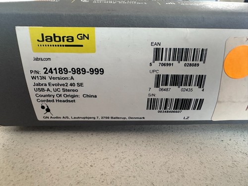 Genuine Jabra Evolve2 40 SE Stereo (USB-A) UC Noise-Cancelling Headset UK SELLER - Picture 9 of 15