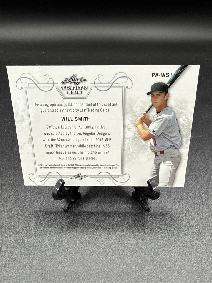 Will Smith 2016 Leaf Trinity Auto/Uniform Relic Card - Image 2 of 2