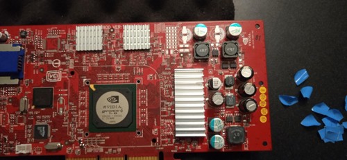 Rare Working Geforce 4 Ti 4800 128mb Retro AGP Graphics Card Aftermarket HSF - Picture 18 of 19