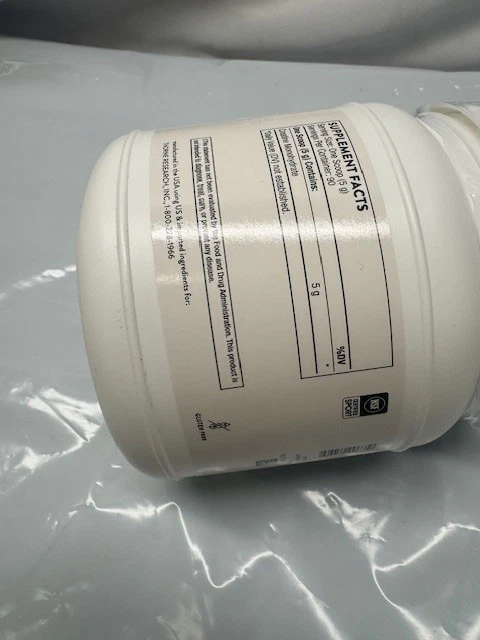 Creatina em pó Thorne Research - Certificado NSF para esportes - 16 Oz validade 26/09 - Imagem 3 de 4