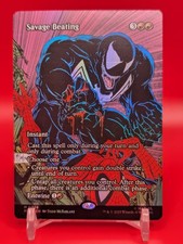Savage Beating (Borderless Foil) 0026 - Marvel's Spider-Man MTG