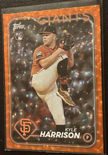 Kyle Harrison x3 2024 Topps no.667 orange foil #'d /299, Select, Red Sox/ Giants