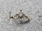 GRANDMA GRABE'S BEAUTIFUL VINTAGE 925 STERLING SILVER .9G OPEN BACK RING SIZE 2