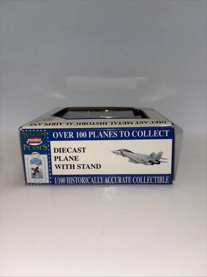 F-14 Tomcat. variable swept wing. Die Cast metal. 1:160 scale. New in Box. Mint. - Image 4 of 4