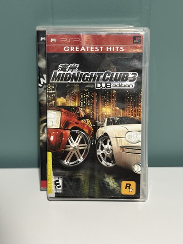 Midnight Club 3 Dub Edition Greatest Hits (Sony PSP 2005) Case & Manual Only