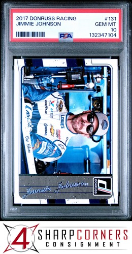2017 DONRUSS RACING #131 JIMMIE JOHNSON HOF PSA 10