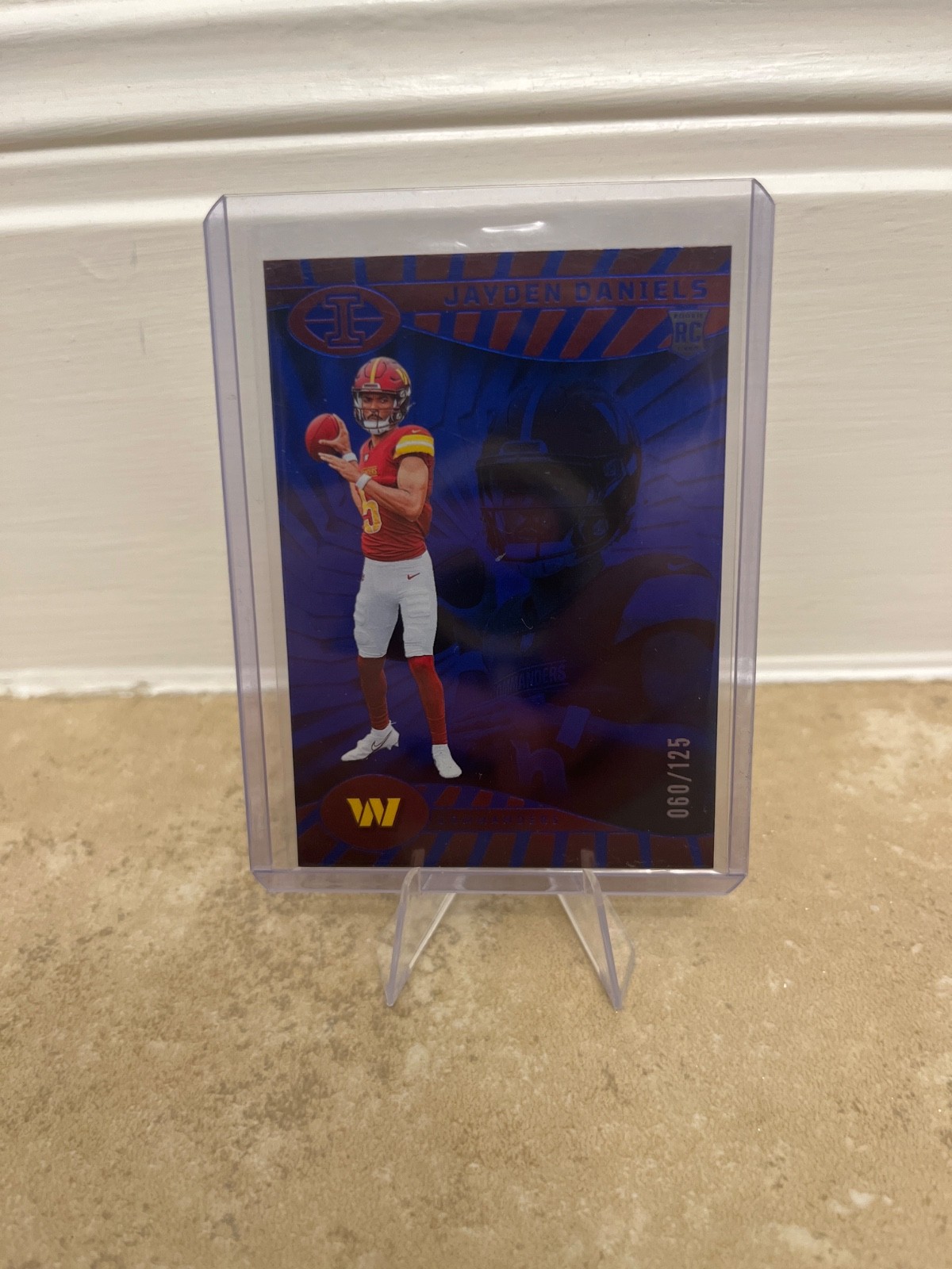 2024 Illusions Jayden Daniels Trophy Collection Blue /125 #93 RC 🔥 Commanders