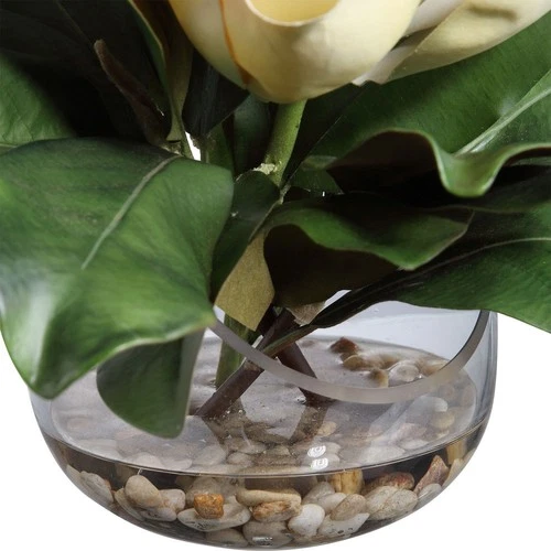 Celia - 13 inch Silk Magnolia Accent - 13 inches wide by 8.5 inches deep - Picture 6 of 10