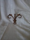 VTG Metal Twisted Rope Copper Look Wall Bracket No Glass