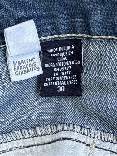 Vintage Marithe Francois Girbaud Jean Shorts Mens 38 Blue Brand X Shorts Skater - Picture 13 of 15